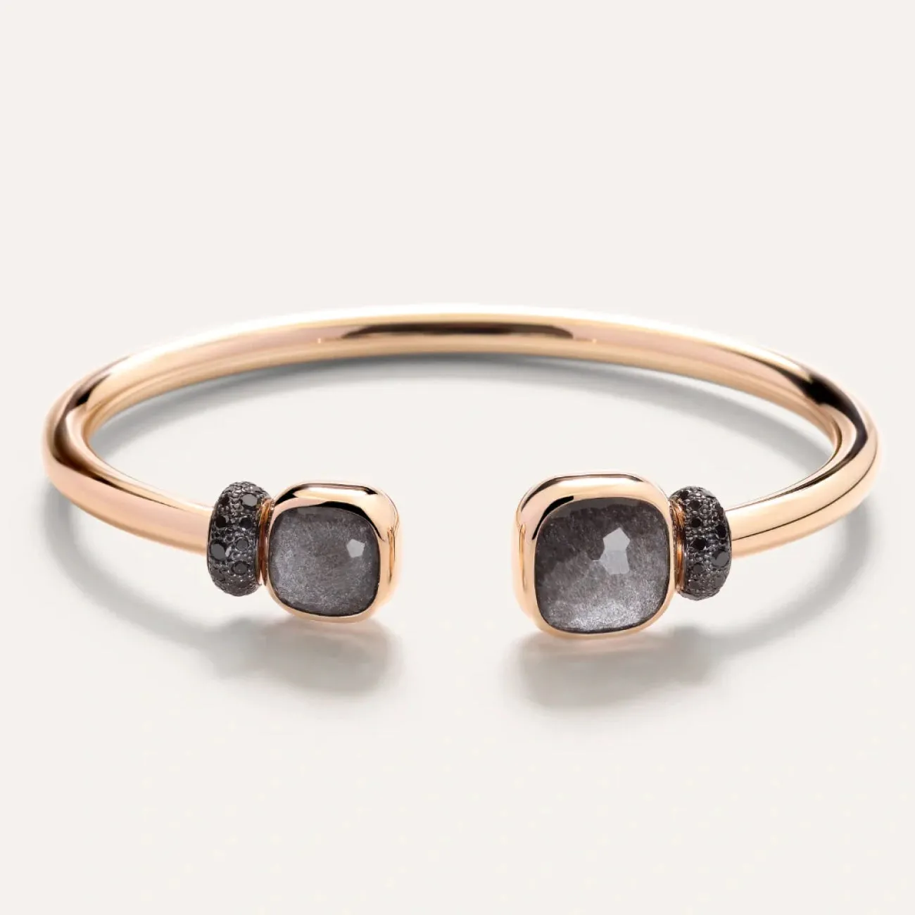 Nudo 18K Rose Gold Obsedian & Black Diamond Bracelet