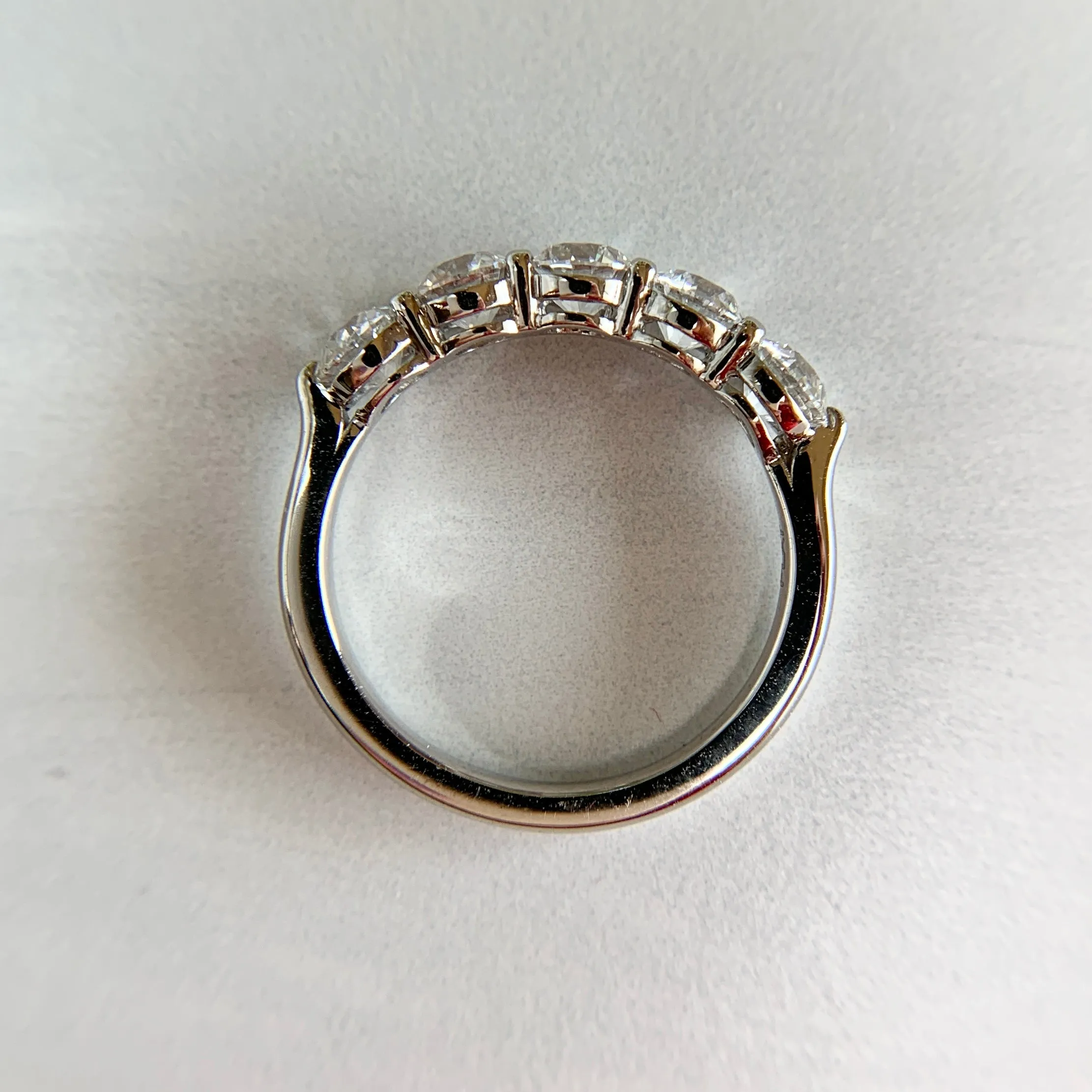 Old European Lab Diamond Band Platinum