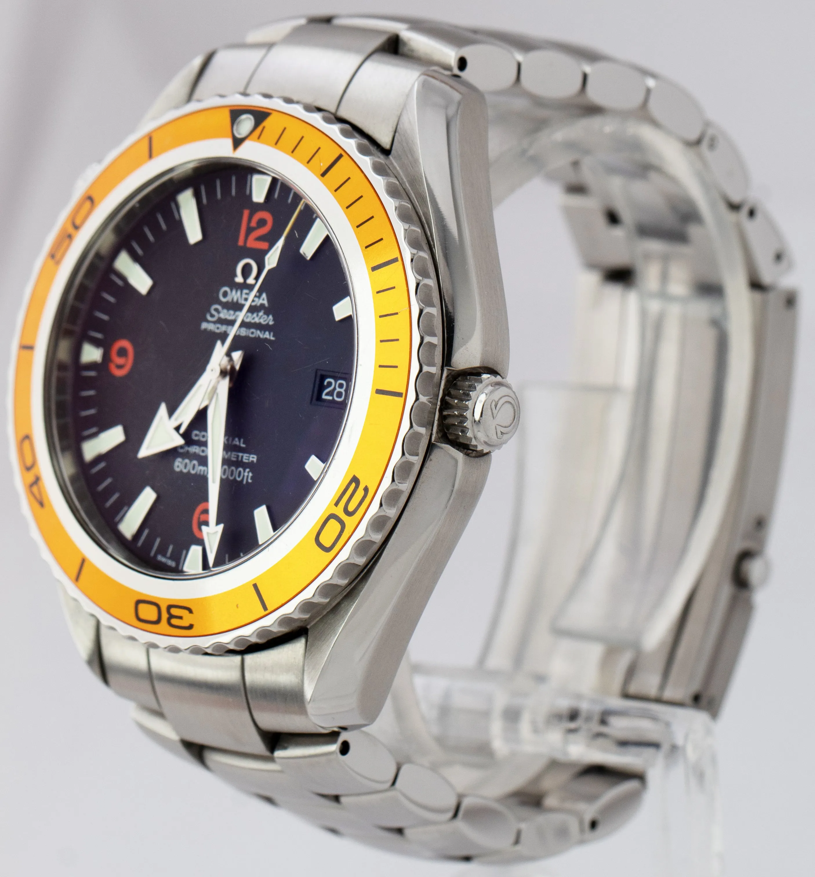 Omega Seamaster Planet Ocean Orange 45.5mm Steel Co-Axial 600M 2208.50.00 Watch