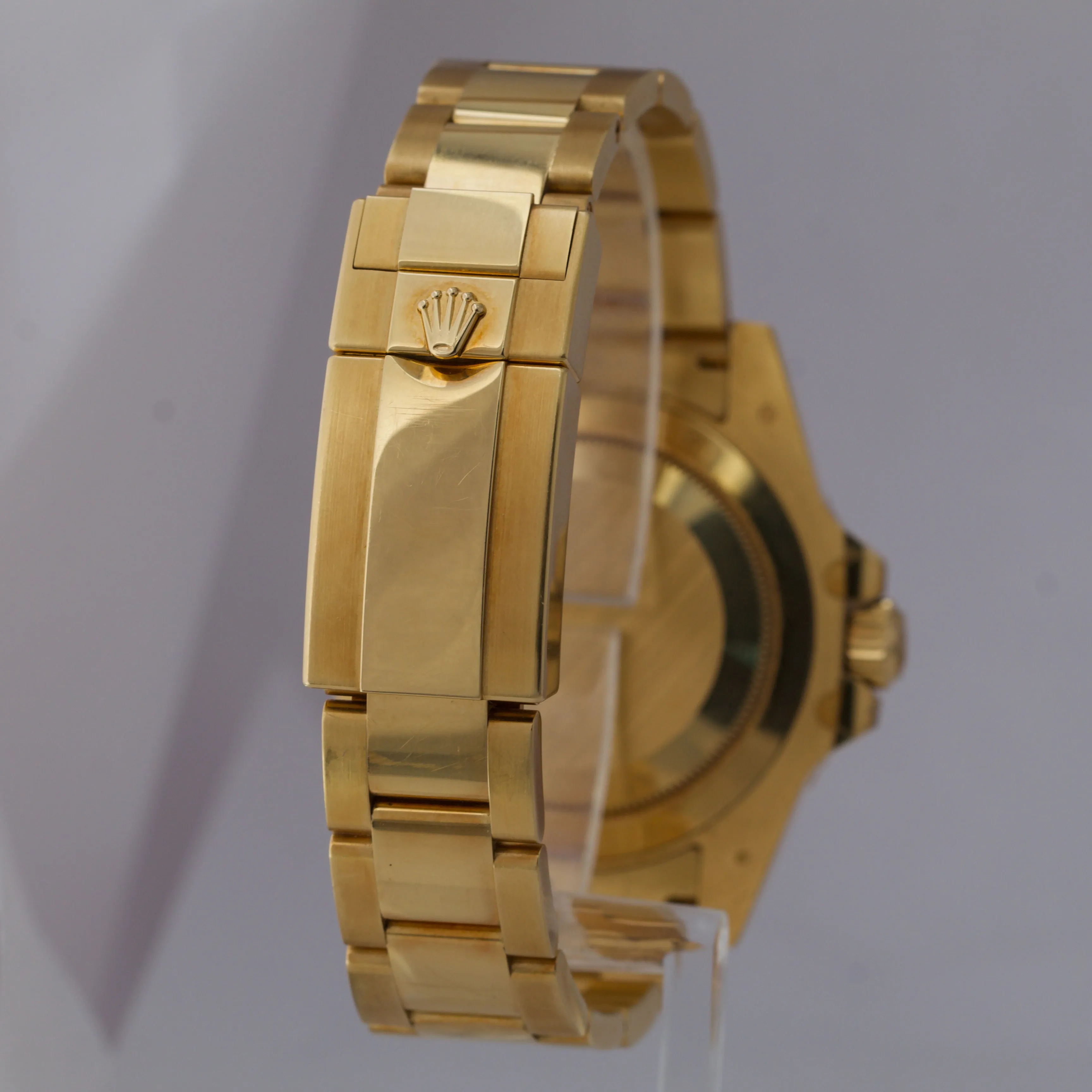 ORIGINAL GREEN DIAL Rolex GMT-Master II Ceramic Black 18K Gold 40mm 116718 BOX