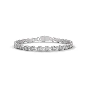 Oval & Princess Diamond Bracelet