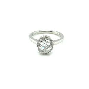 Oval Cut Lab Grown Diamond Halo