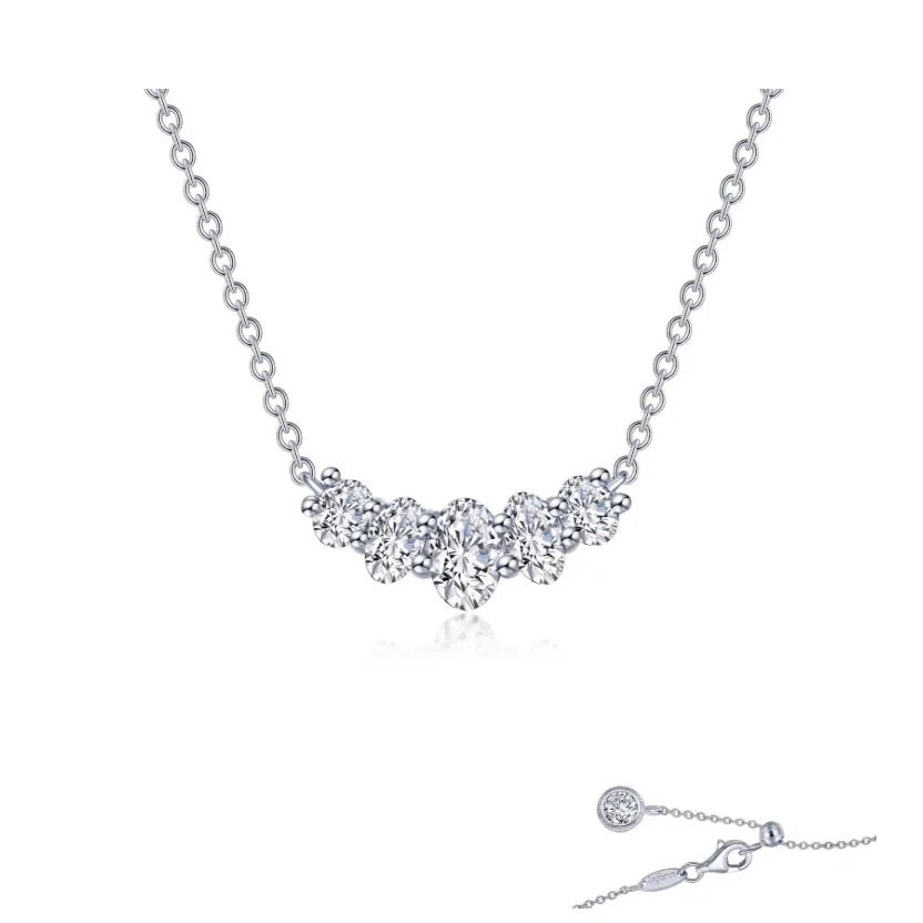 Oval Five-Stone Necklace