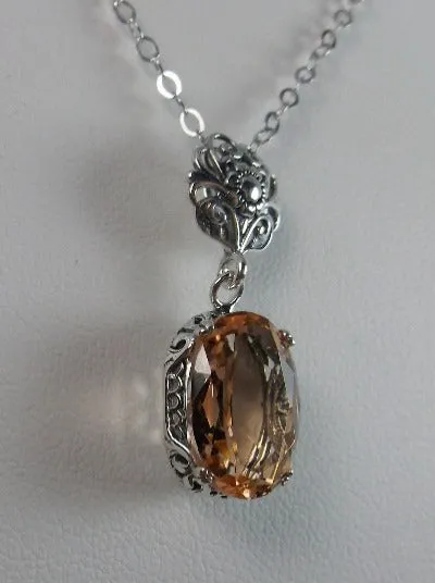 P70, Edward Pendant, Choice of Gemstone, Vintage Style Edwardian Necklace #P70
