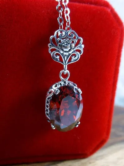 P70, Edward Pendant, Choice of Gemstone, Vintage Style Edwardian Necklace #P70