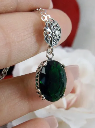 P70, Edward Pendant, Choice of Gemstone, Vintage Style Edwardian Necklace #P70