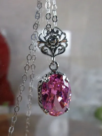 P70, Edward Pendant, Choice of Gemstone, Vintage Style Edwardian Necklace #P70