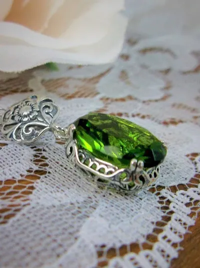 P70, Edward Pendant, Choice of Gemstone, Vintage Style Edwardian Necklace #P70