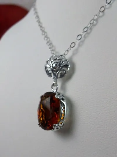 P70, Edward Pendant, Choice of Gemstone, Vintage Style Edwardian Necklace #P70