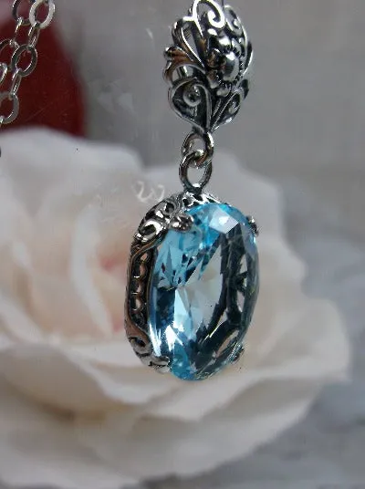 P70, Edward Pendant, Choice of Gemstone, Vintage Style Edwardian Necklace #P70