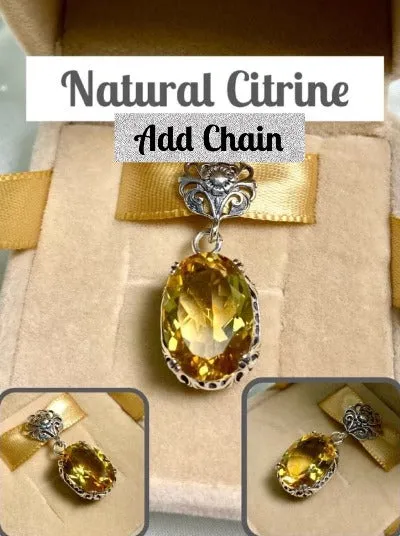 P70, Edward Pendant, Choice of Gemstone, Vintage Style Edwardian Necklace #P70