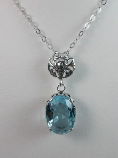 P70, Edward Pendant, Choice of Gemstone, Vintage Style Edwardian Necklace #P70