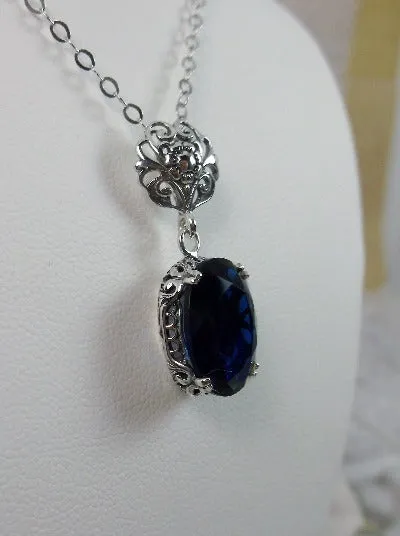 P70, Edward Pendant, Choice of Gemstone, Vintage Style Edwardian Necklace #P70