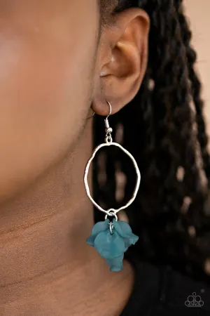 Paparazzi Petals On The Floor - Blue Earrings
