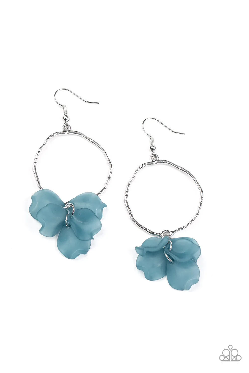 Paparazzi Petals On The Floor - Blue Earrings