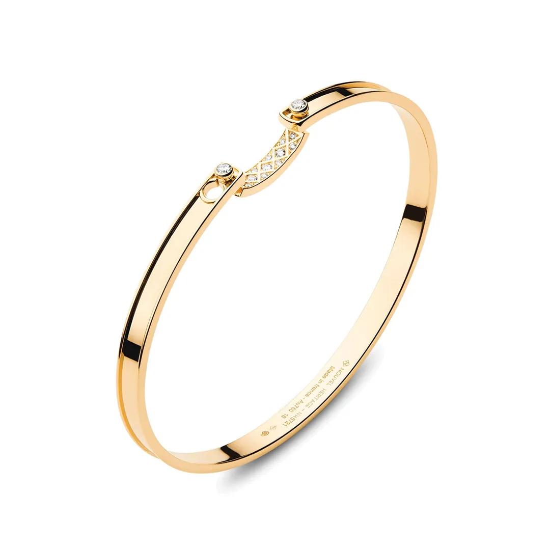 'Parisian Stroll' Bangle in Yellow Gold