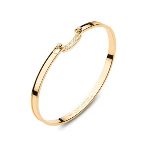 'Parisian Stroll' Bangle in Yellow Gold