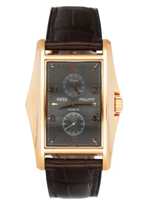 Patek Philippe Gondolo 10-Day 5100R Gray Dial Mens Watch Box Papers