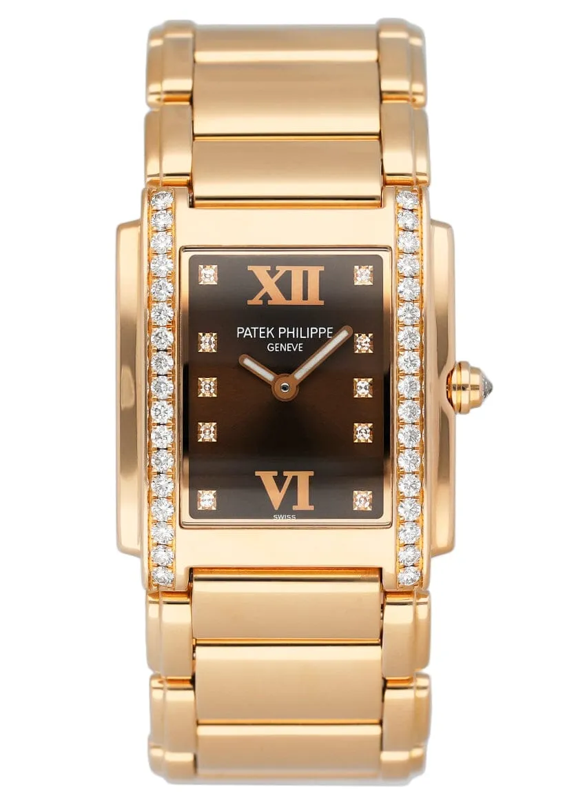 Patek Philippe Twenty-4 4910/11 Chocolate Dial Ladies Watch