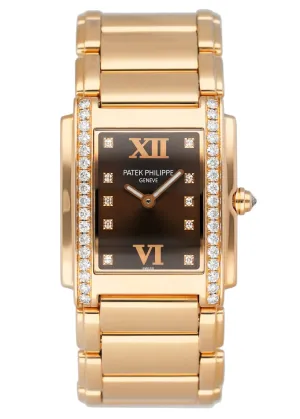 Patek Philippe Twenty-4 4910/11 Chocolate Dial Ladies Watch