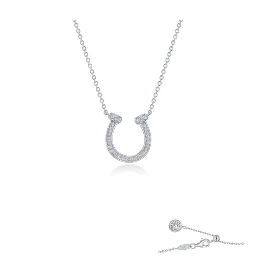 Pave Horseshoe Necklace