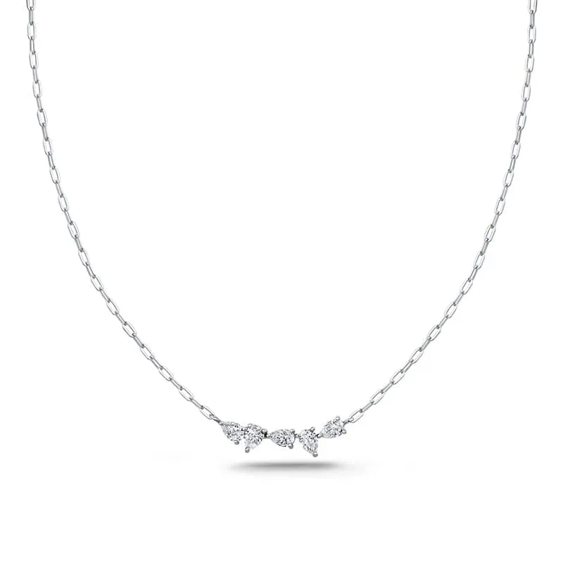Pear Shaped Diamond Necklace