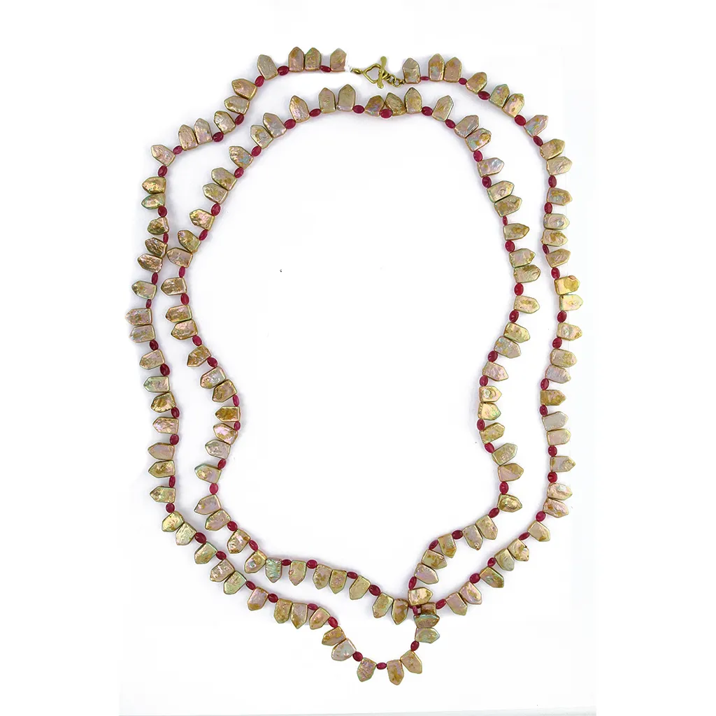 Pearl & Ruby Necklace