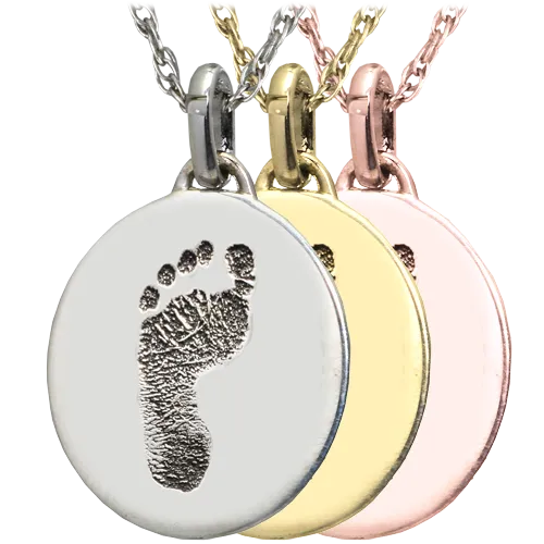 Petite Oval Footprint Pendant