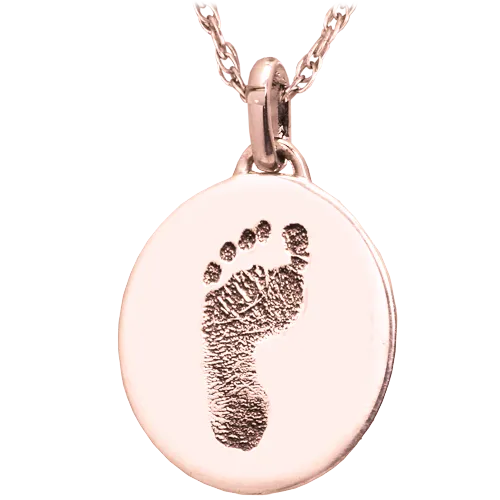 Petite Oval Footprint Pendant