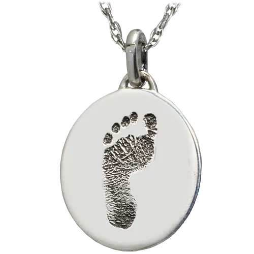 Petite Oval Footprint Pendant