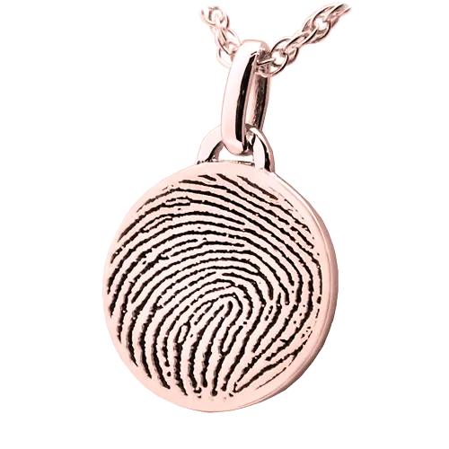 Petite Round Fingerprint Pendant