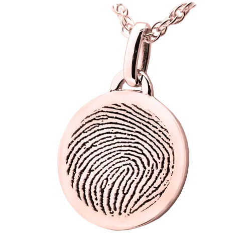 Petite Round Fingerprint Pendant