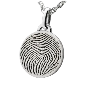 Petite Round Fingerprint Pendant