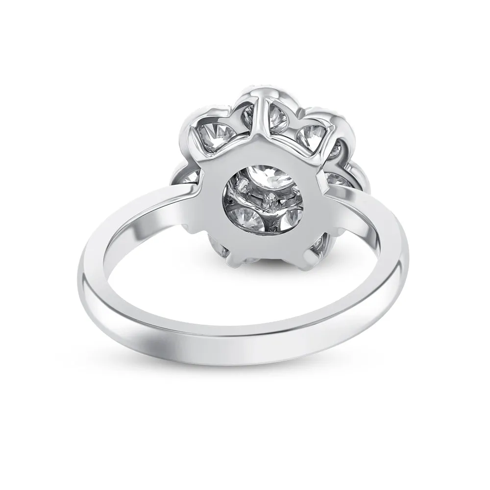 Phytomorphic Diamond Ring
