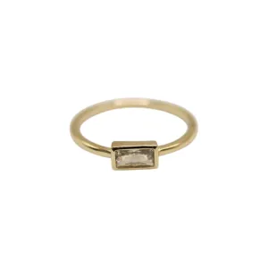 PIA | Water-Resistant Clear Elongated Solitaire Ring