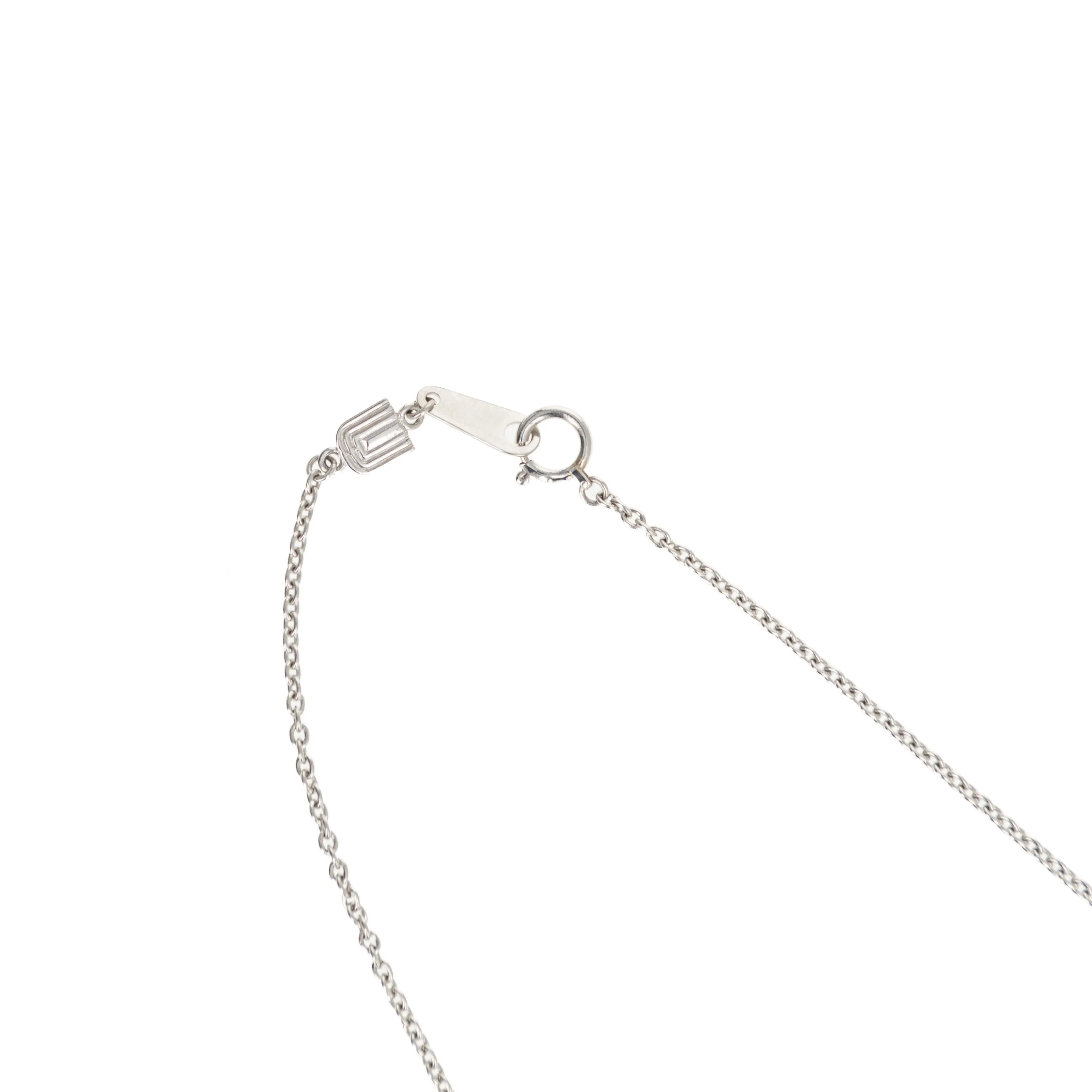 Platinum 0.36 Carat Oval Diamond Sapphire Halo Pendant Necklace