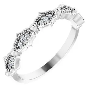 Platinum .05 CTW Natural Diamond Anniversary Band
