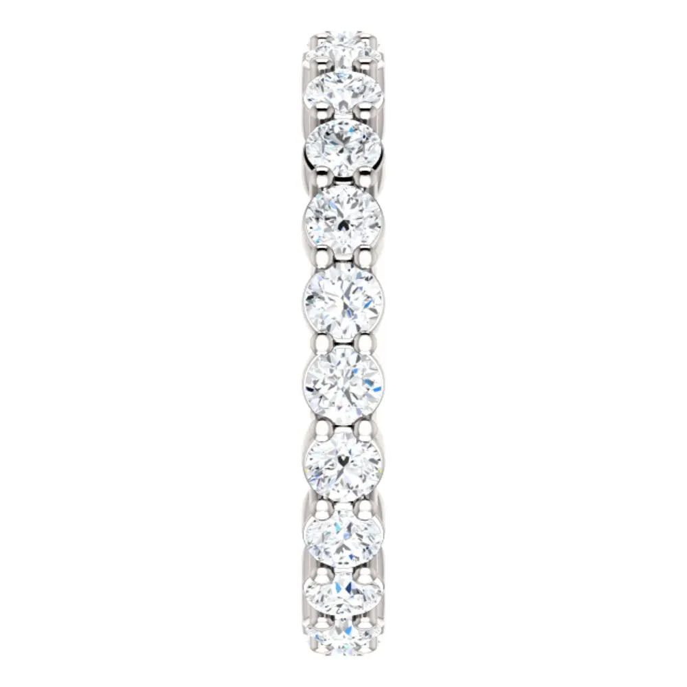 Platinum 1 1/4 CTW Diamond Eternity Band Size 7