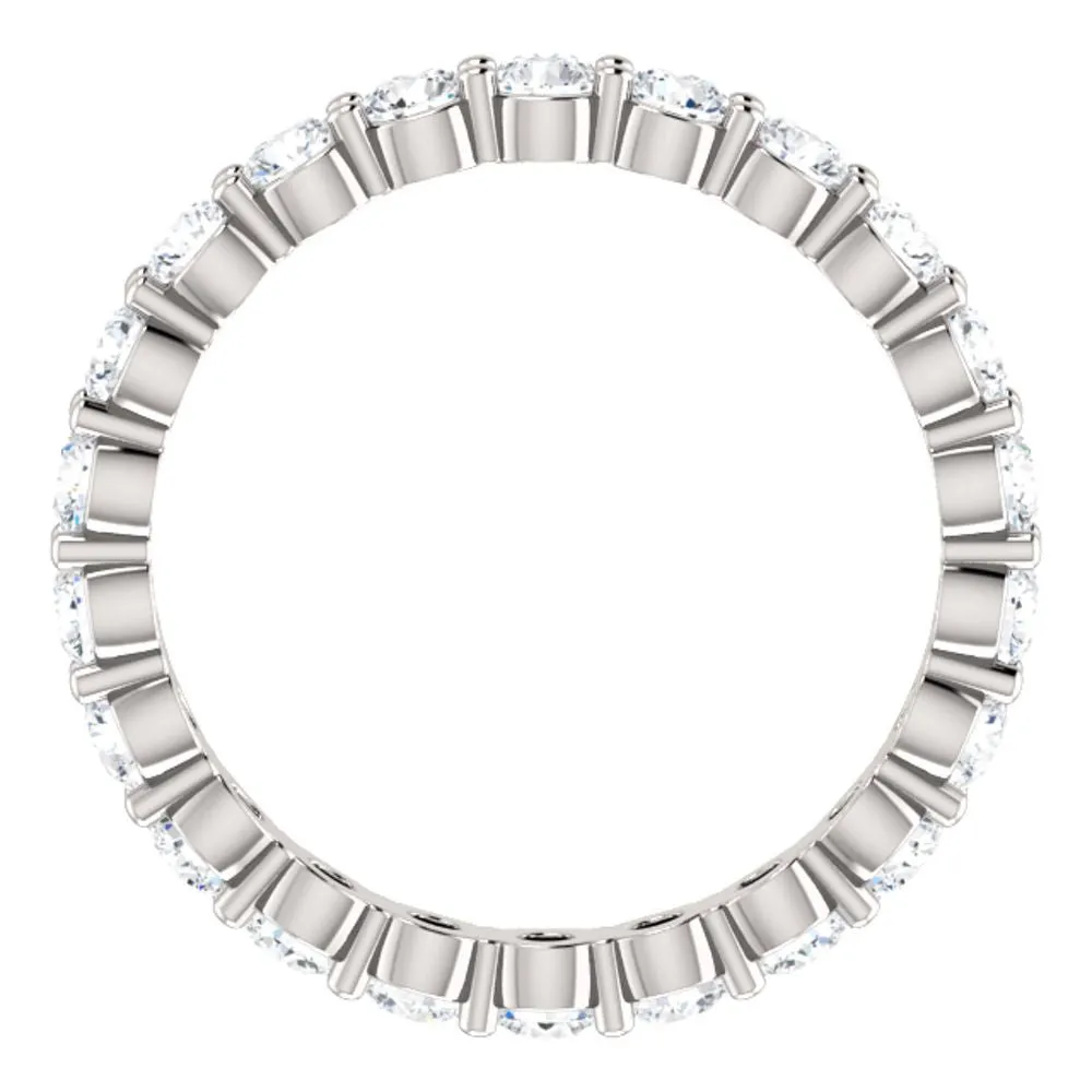 Platinum 1 1/4 CTW Diamond Eternity Band Size 7