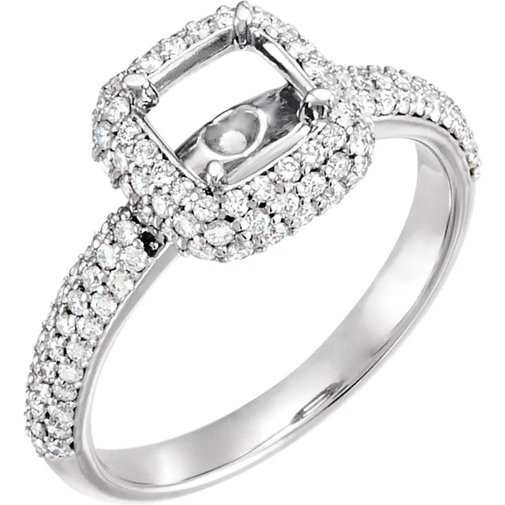Platinum 1/2 CTW Diamond Band, Size 7