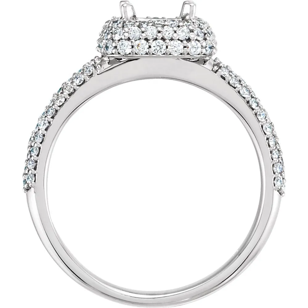 Platinum 1/2 CTW Diamond Band, Size 7