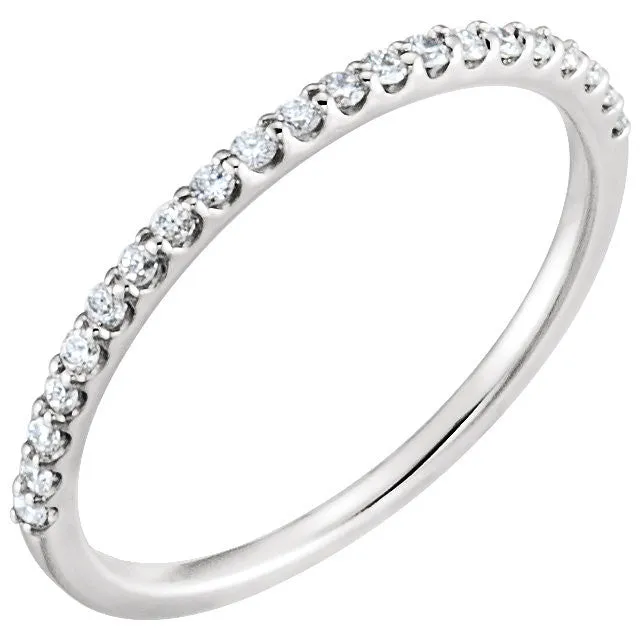 Platinum 1/5 CTW Diamond Band, Size 7