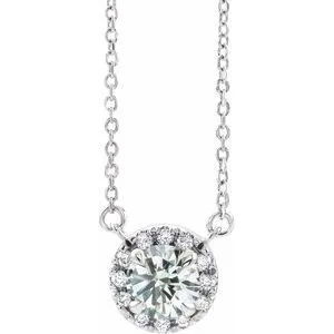 Platinum 1/5 CTW Natural Diamond 16" Necklace