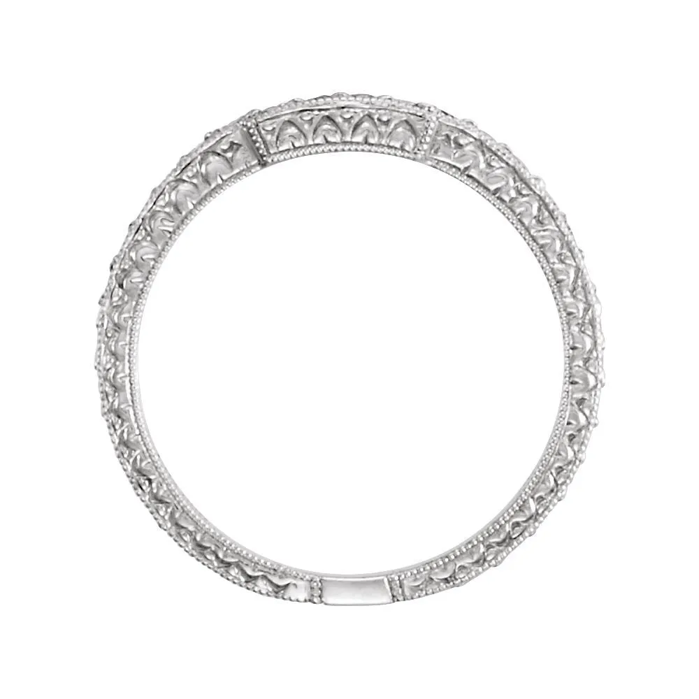 Platinum 1/8 CTW Diamond Band, Size 6