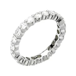 Platinum 2 1/6 CTW Diamond Eternity Band Size 5