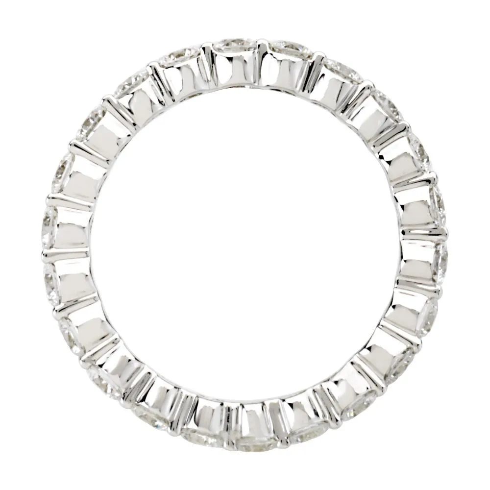 Platinum 2 1/6 CTW Diamond Eternity Band Size 5
