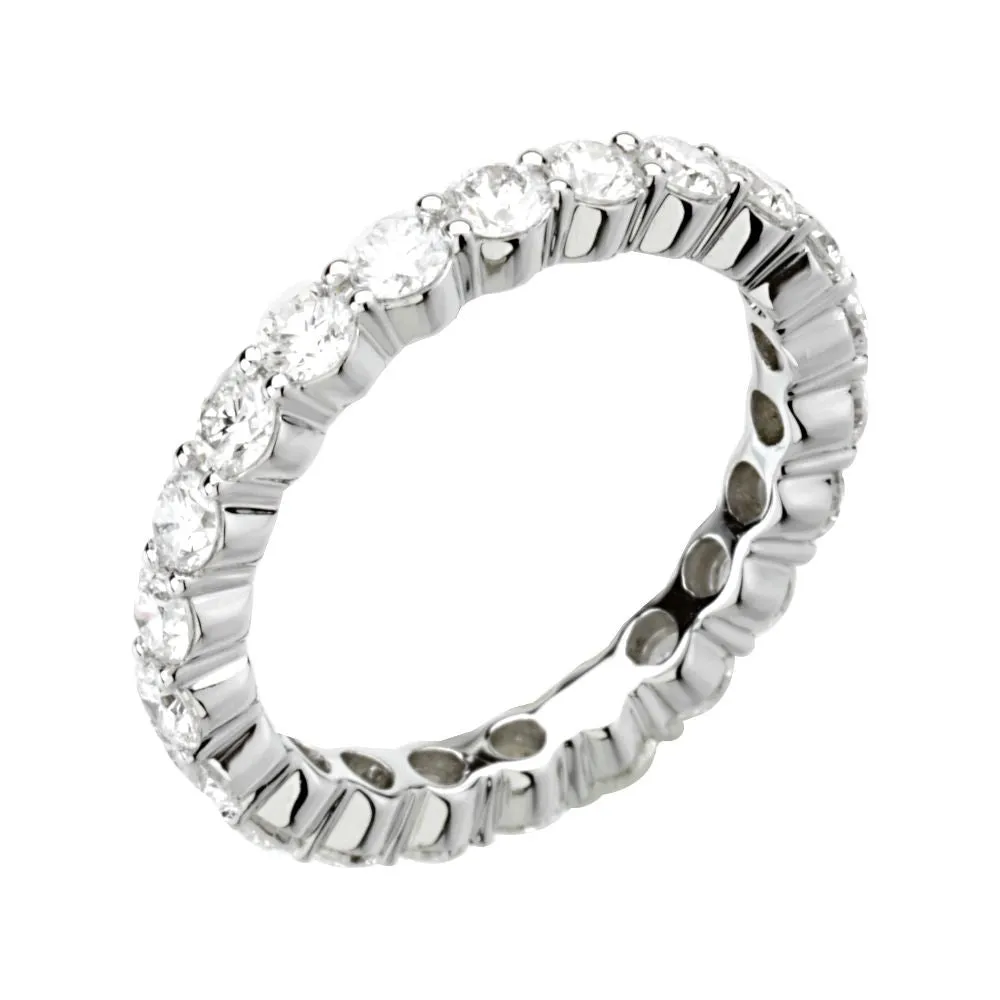 Platinum 2 1/6 CTW Diamond Eternity Band Size 5