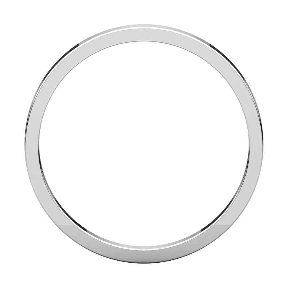 Platinum 2mm Flat Band, Size 5.5