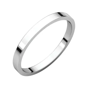 Platinum 2mm Flat Band, Size 5.5