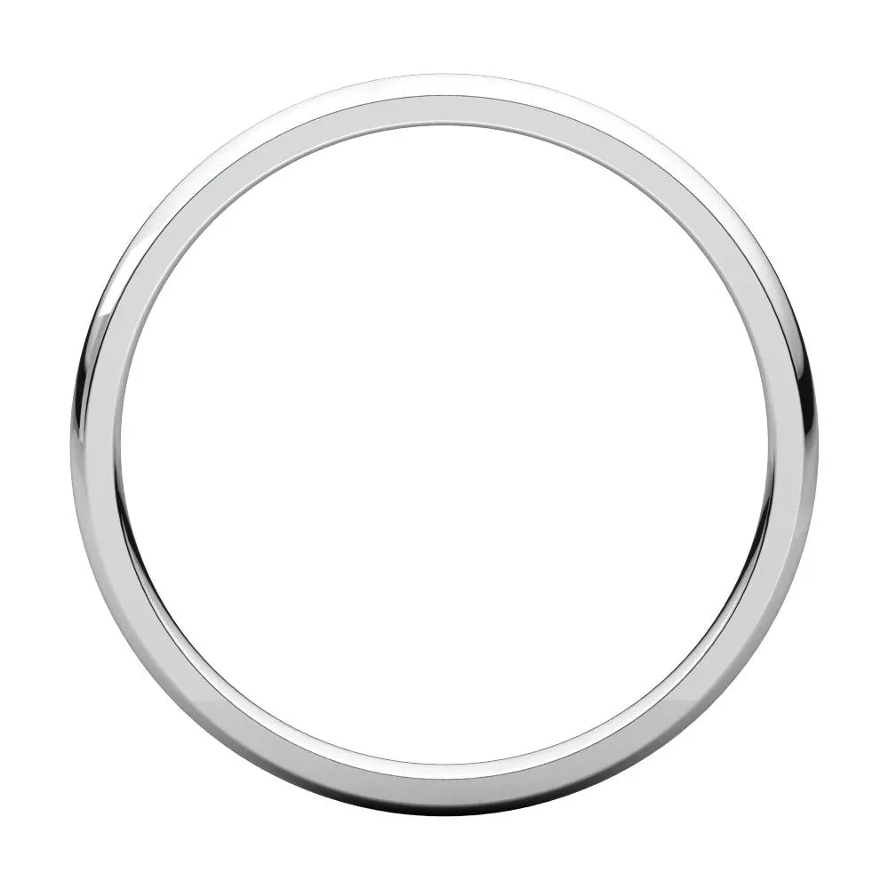Platinum 2mm Light Comfort Fit Band, Size 7